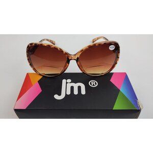 JM Classic Bifocal Sunglasses +3.5 Tortoise Frame